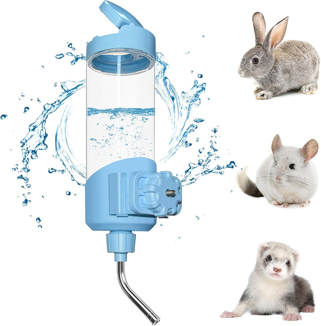 Vannon Top Fill Small Animal Water Bottle, 23 oz BPA-Free