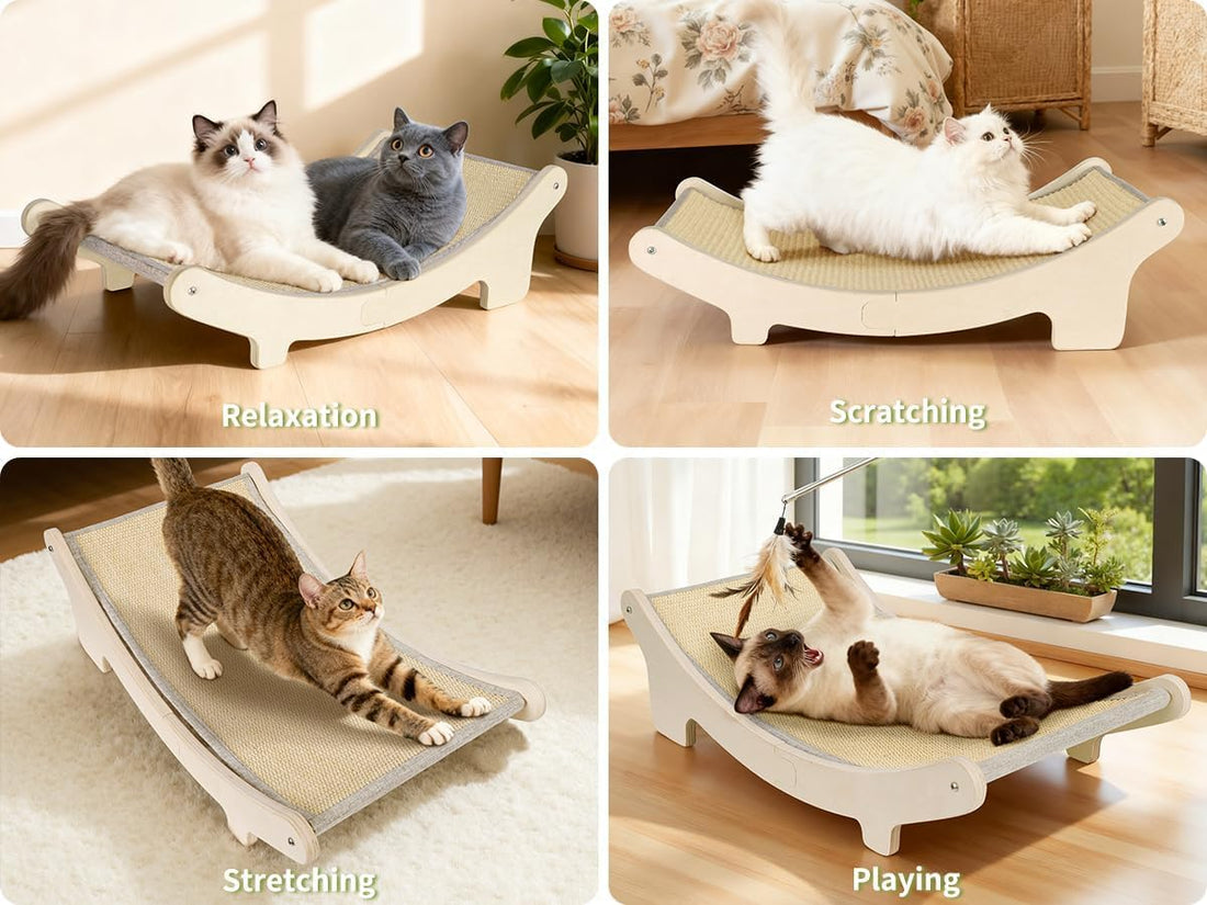 HOTEAGLE Cat Scratcher Bed for Indoor Cats