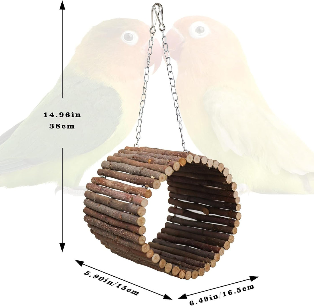 Bird Parrot Swing Toys, Hanging Bird Tree Caves