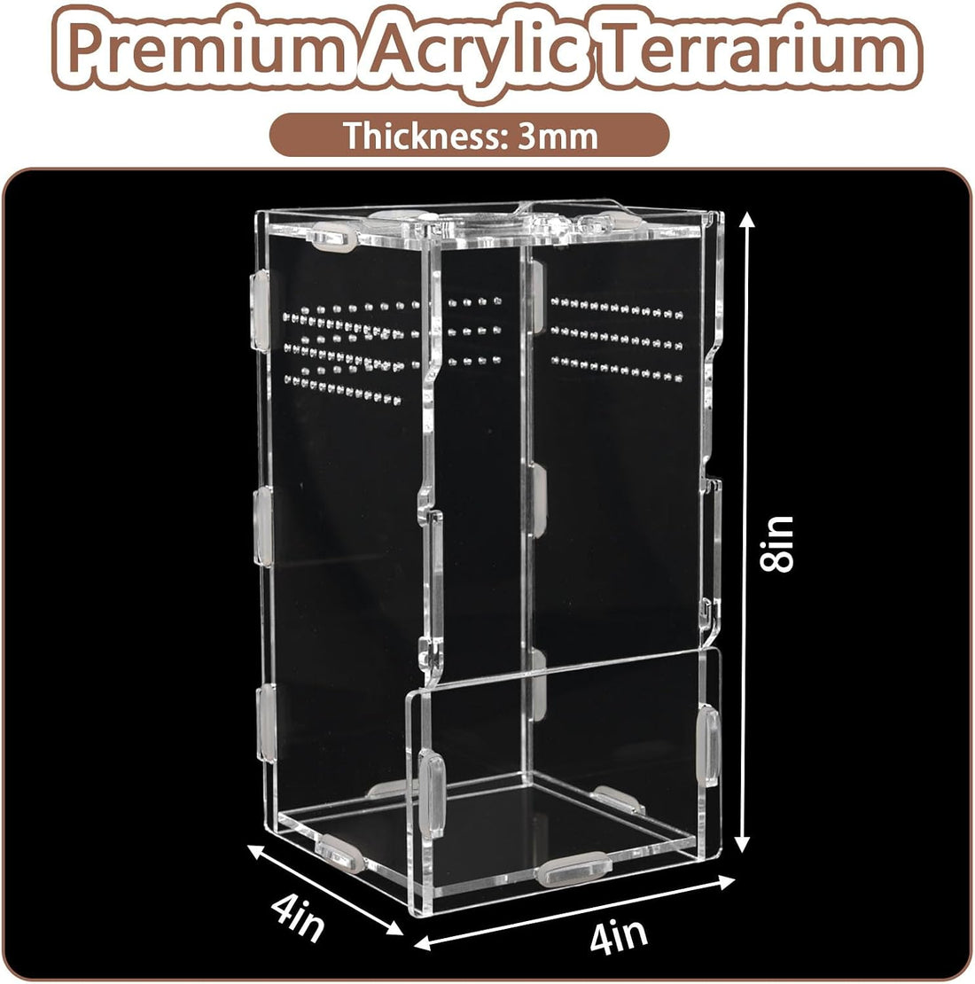 Jumping Spider Enclosure Kit 22pcs Terrarium with Decor