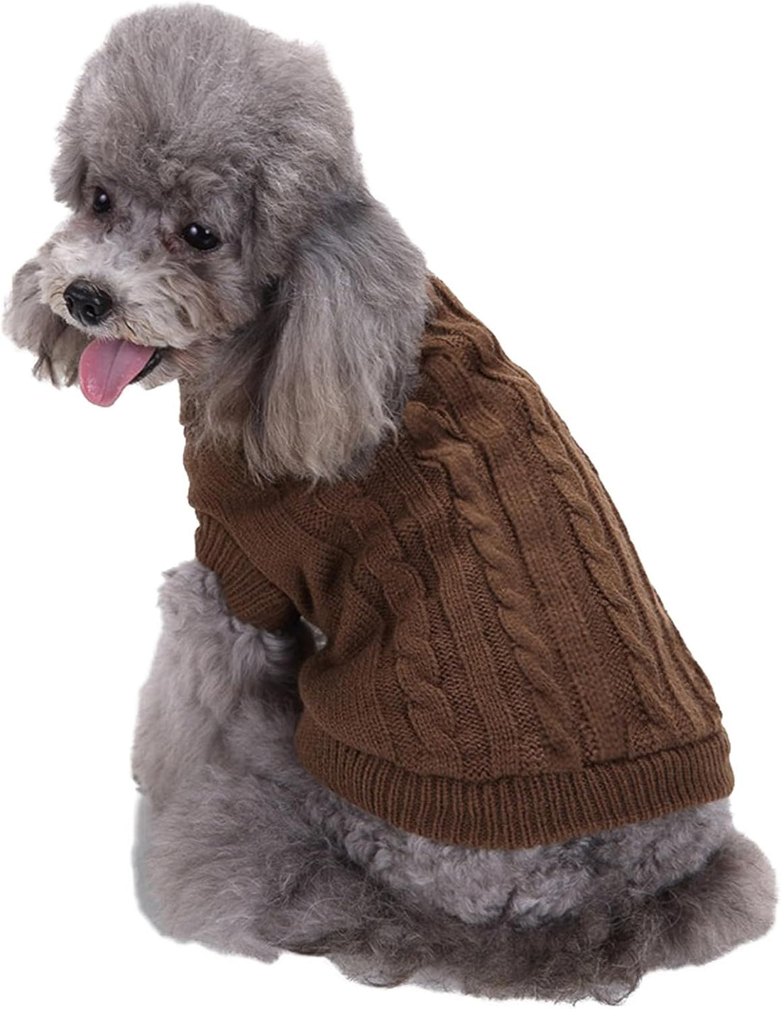 Knitted Small Dog Sweater, Turtleneck Pullover Warm Winter Puppy