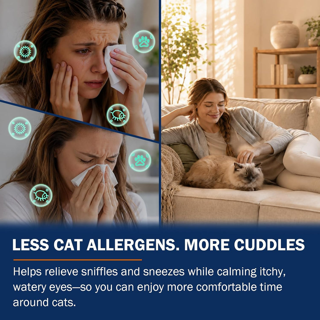 Cat Allergen Neutralizing Spray for Humans