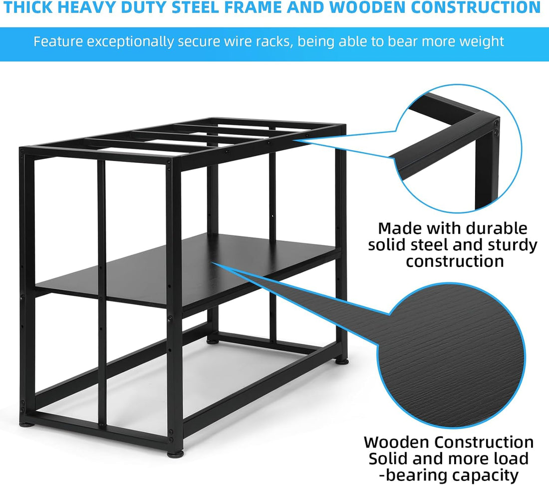 VOWNER 55-75 Gallon Fish Tank Stand, Metal Aquarium Stand