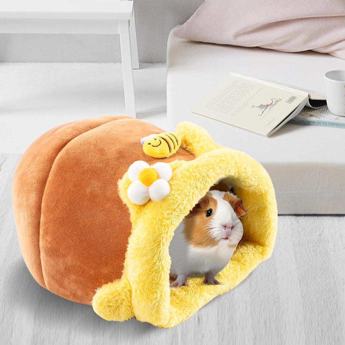 Avont 2 Pack Guinea Pig Tunnel & Hideout, Small Animal Bed