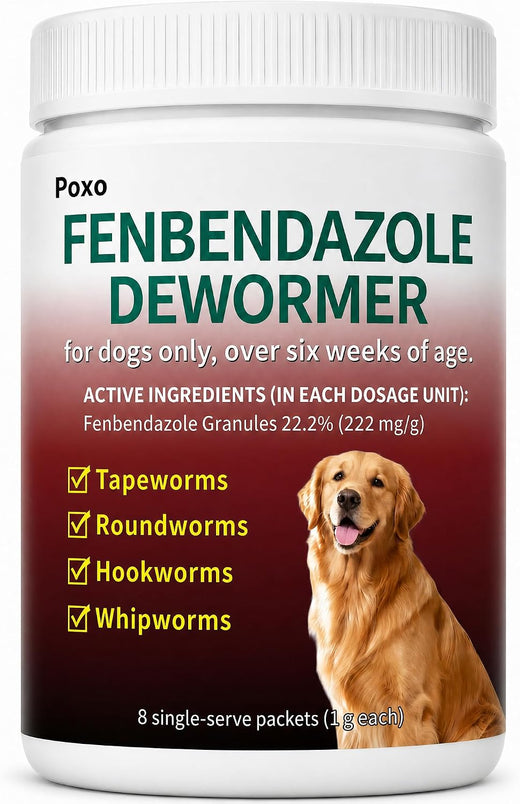 Fenbendazole Dog Dewormer Powder for Tapeworms, Roundworms