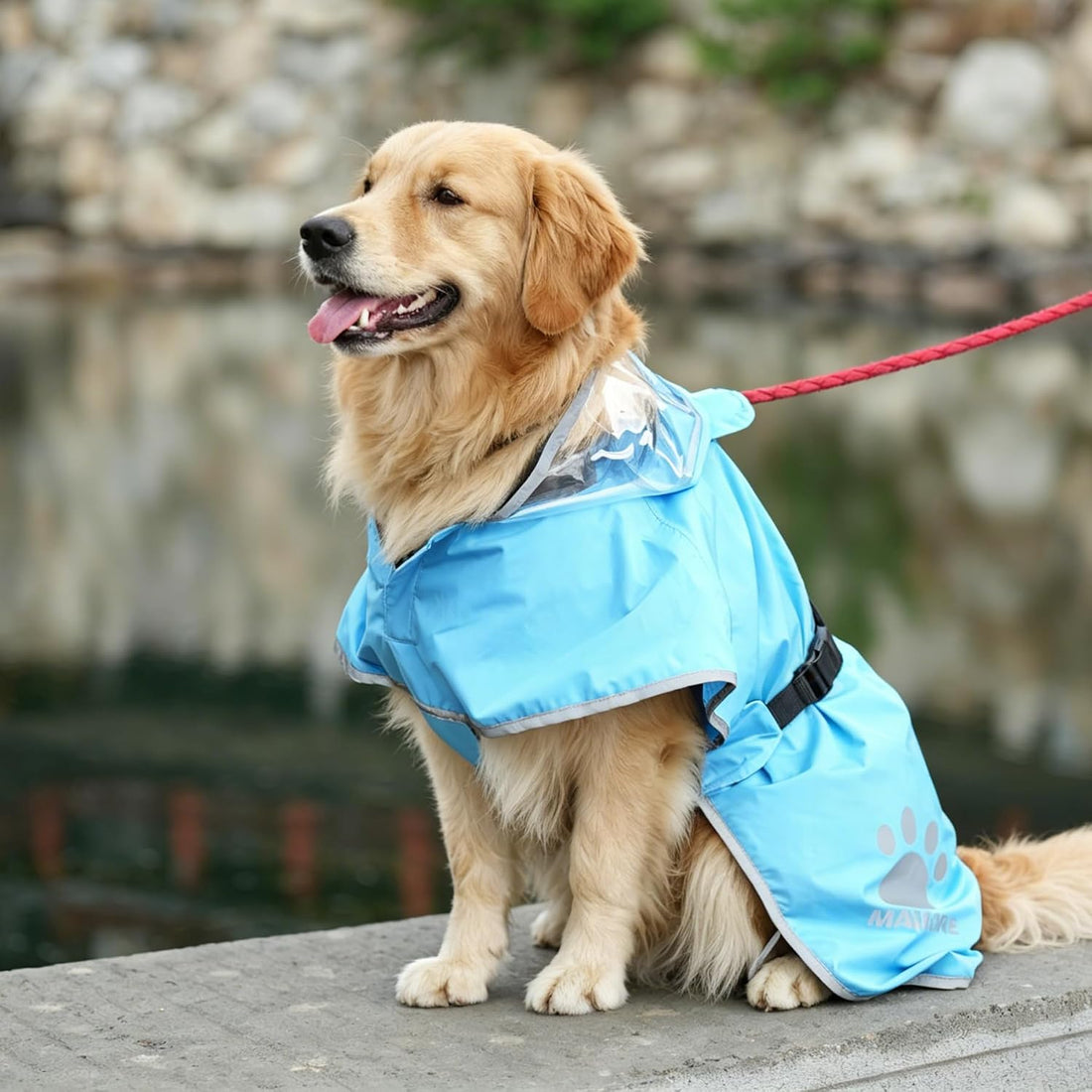 MAMORE Dog Raincoat Waterproof Rain Coats for Small Medium Large