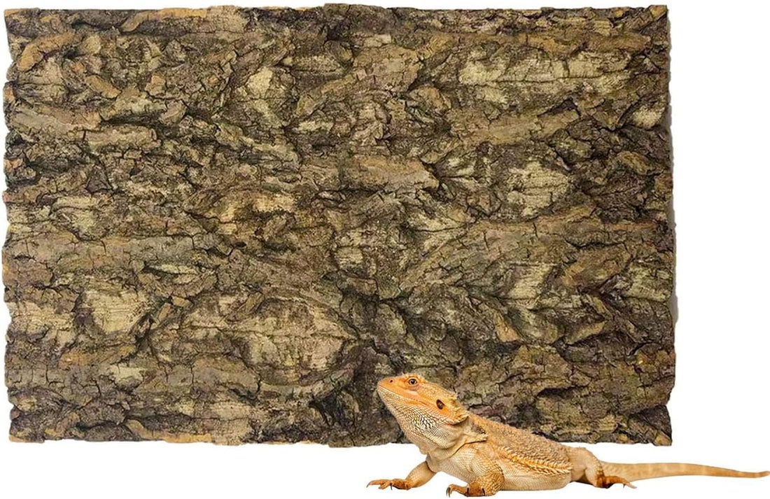 2PCS 11.8"x7.8" Natural Thickened Reptile Cork Bark Terrarium