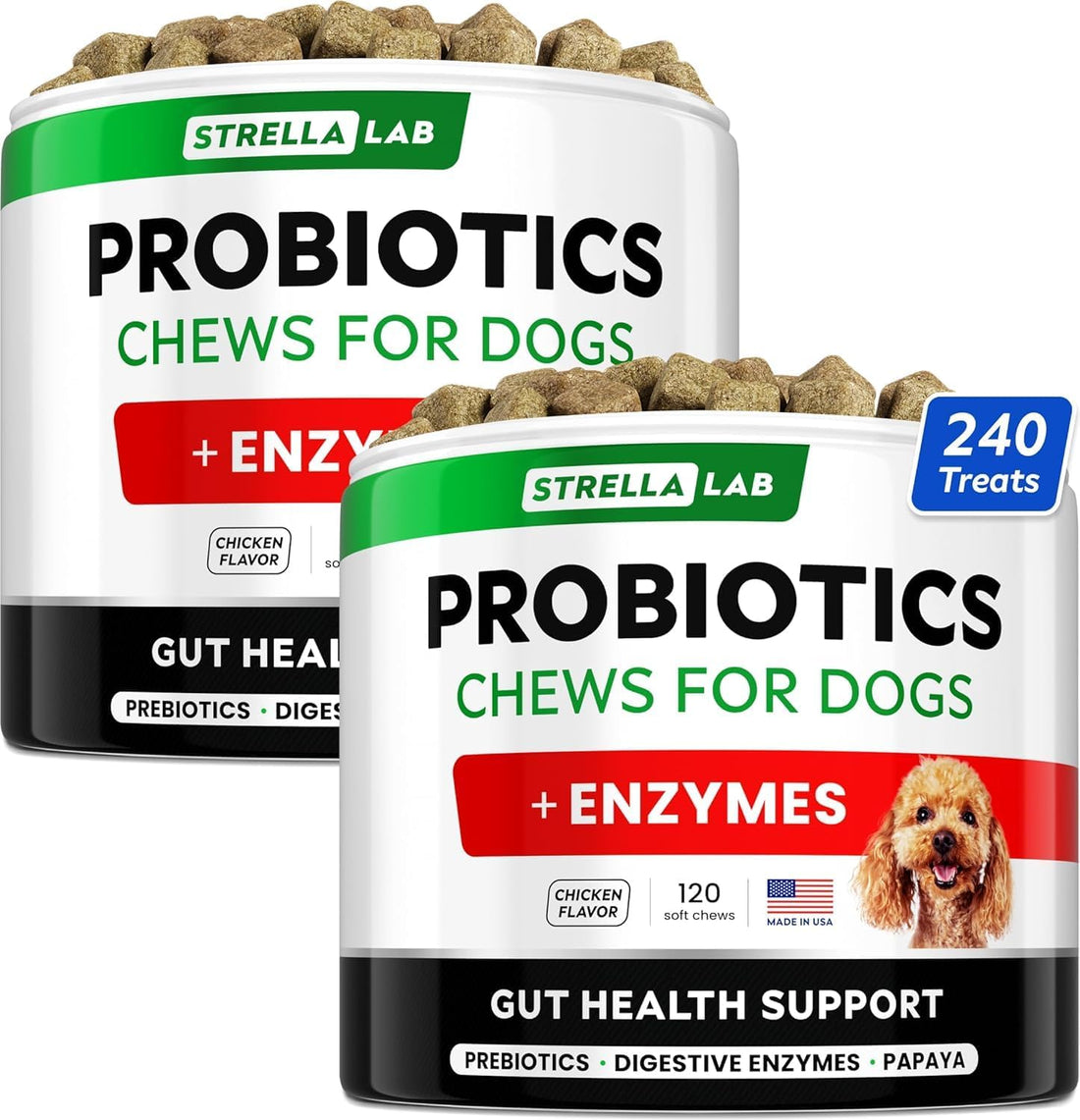 STRELLALAB No Poo Chews for Dogs