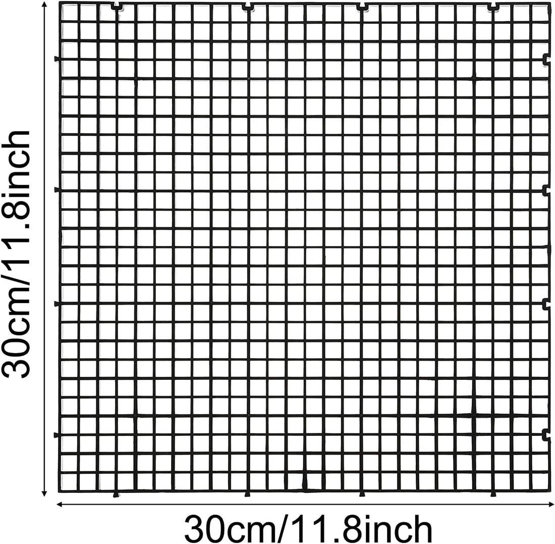 ALEGI Aquarium Plastic Grid Divider Tray Egg Crate, 2 Pcs L