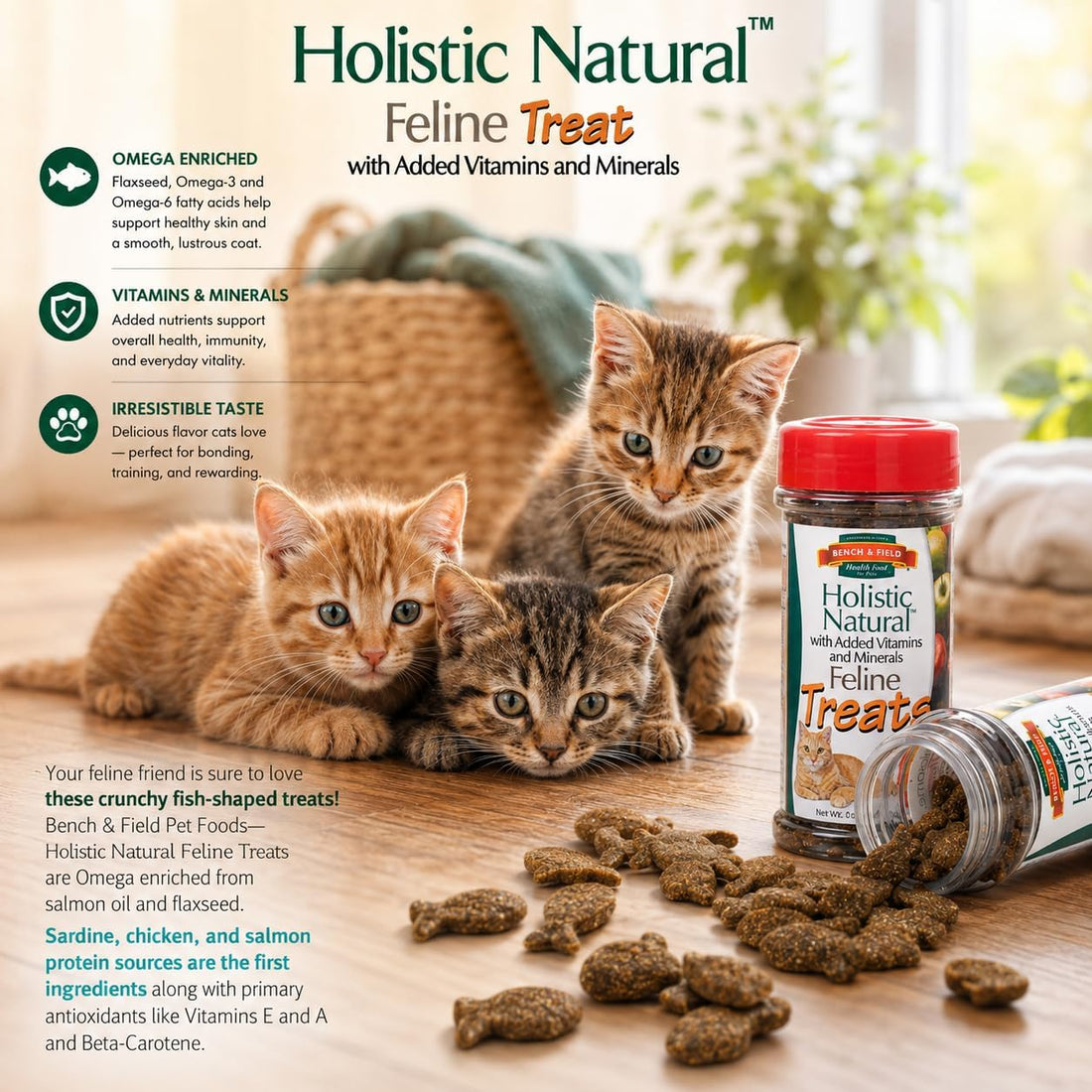 Bench & Field Holistic Natural Healthy Kitty Cat Treats