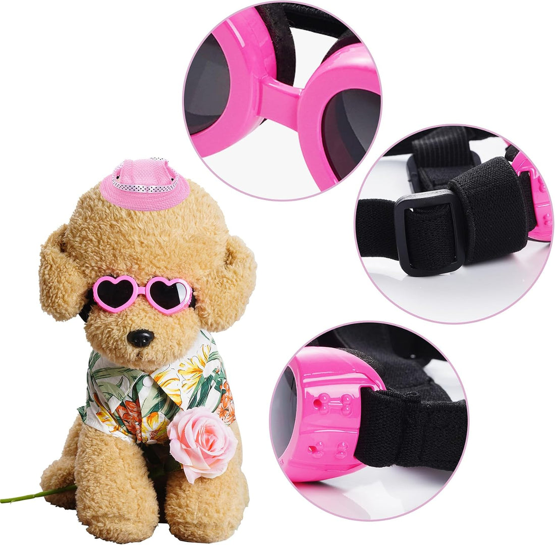 choyaxo Dog Sun Hat Set Including Dog Visor Sunbonnet Outfit with Ear