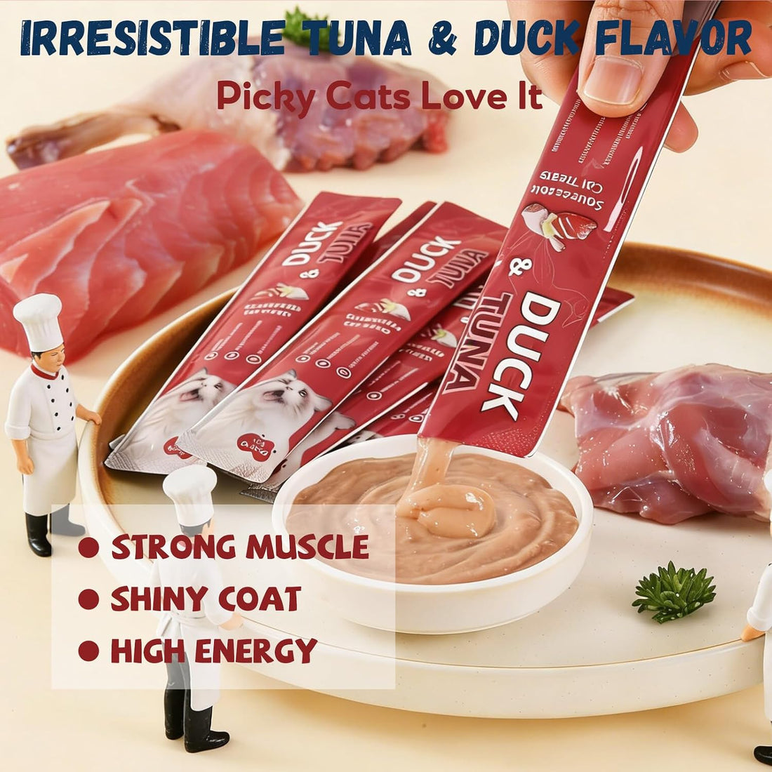 Pawmate Lickable Tuna & Duck Cat Treats