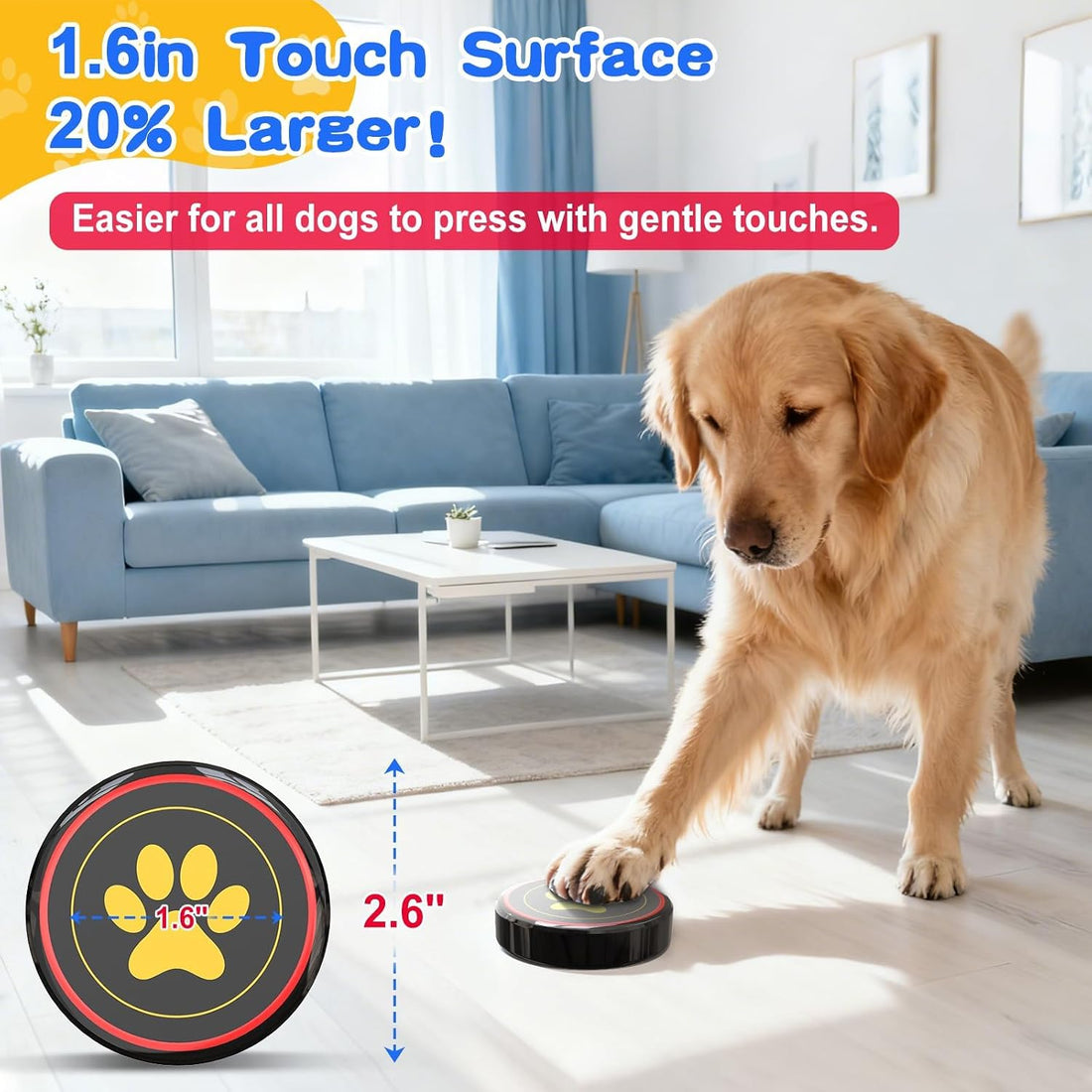 ChunHee Dog Bells for Door, Wireless Dog Doorbell for Potty Training