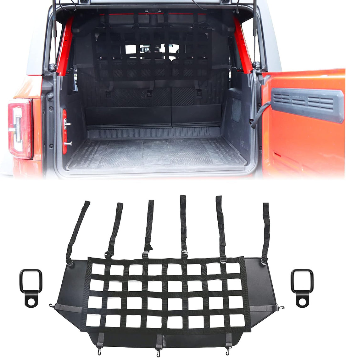 G Dog Barrier,Pet Cargo Net for Ford Bronco Accessories 2021-2026