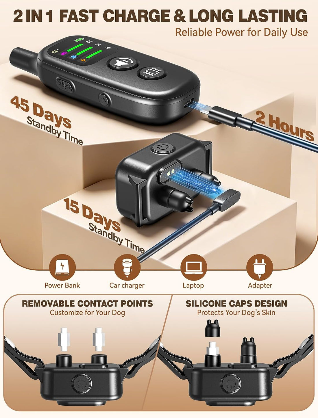 Small Dog Shock Collar with Remote
