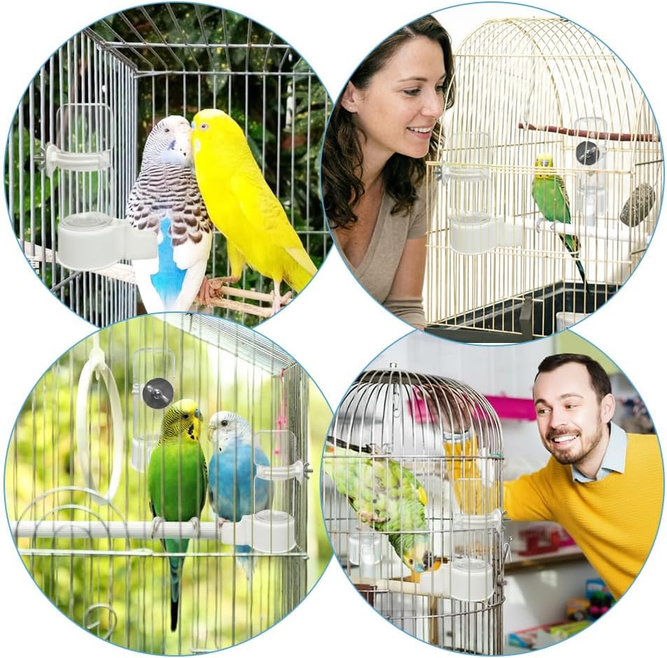 Automatic Pet Bird Water Feeder, Water Dispenser for Cage