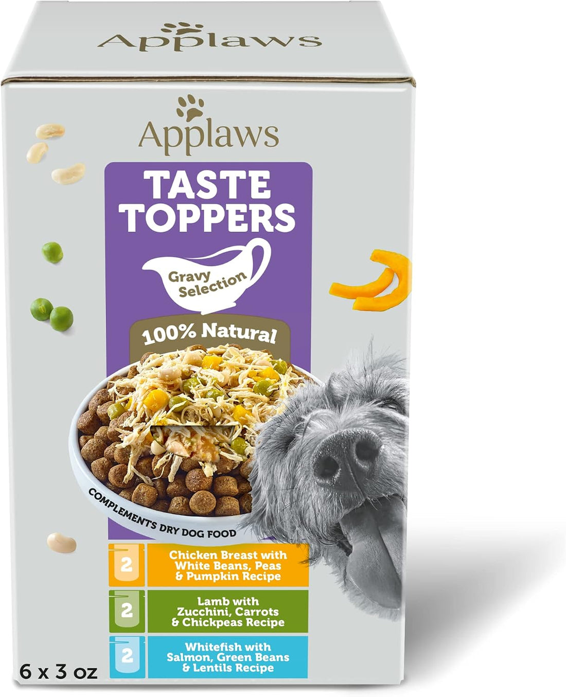 Applaws Taste Toppers Chicken in Gravy Wet Dog Food 12-Pack 3 oz