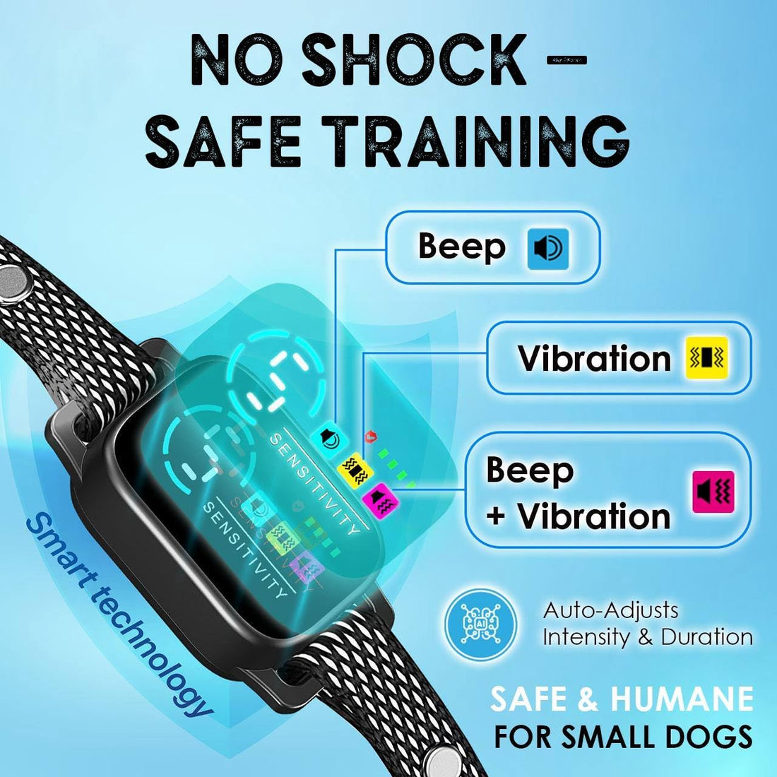Bark Collar for Small Dogs 8-40 Ibs