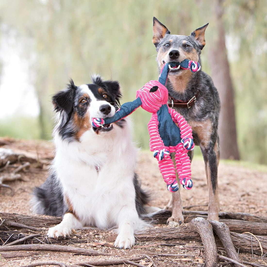 KONG Floppy Knots Rope and Plush Dog Toy