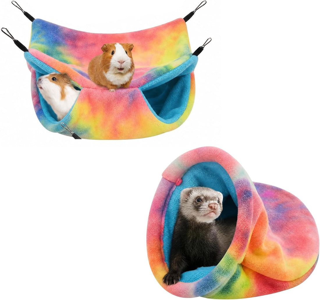 2Pcs Guinea Pig Snuggle Sack & Guinea Pig Hammock