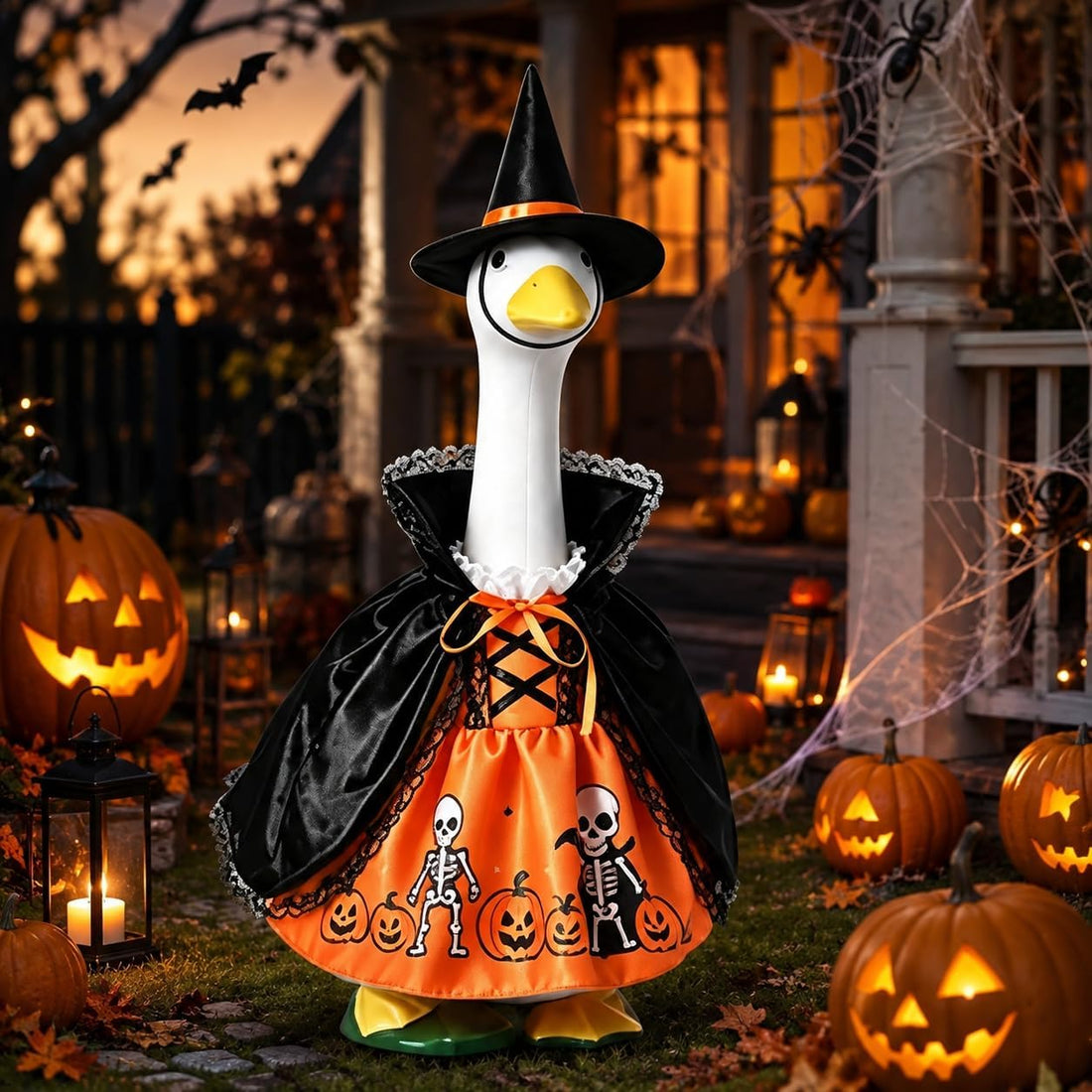 Porch Goose Halloween Outfit, 23-Inch Lawn Goose Costume Set