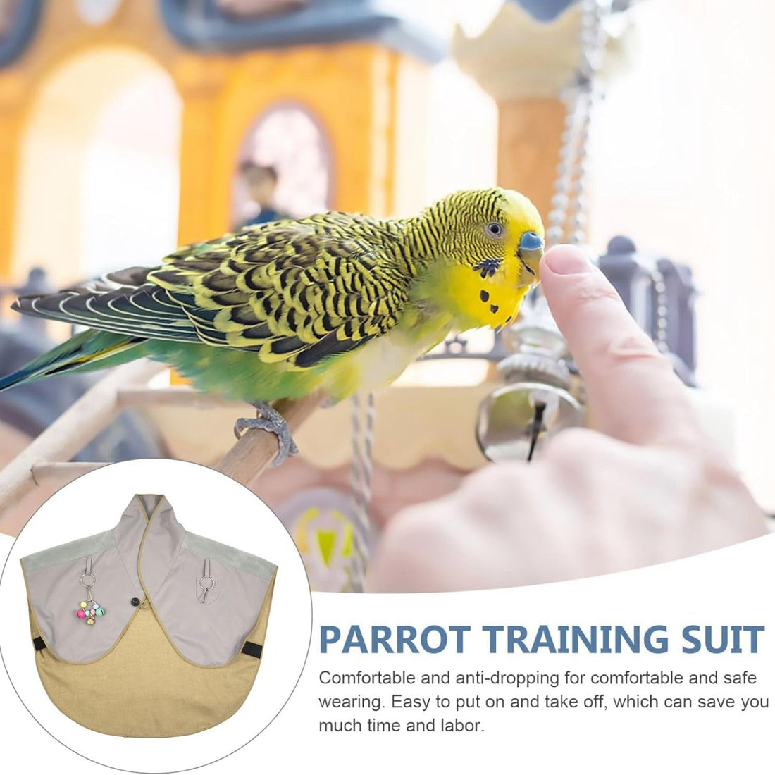 SEZDEKI Parrot Anti-Scratch Shoulder Protector with Hang Bird