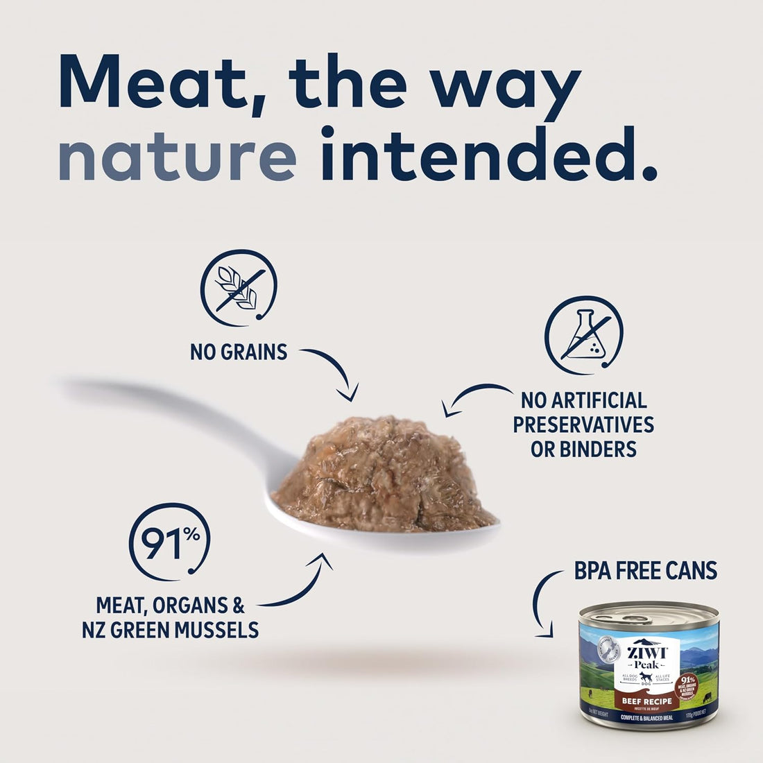 ZIWI Peak Canned Dog Food, Beef, Chicken, Lamb, Tripe, Venison