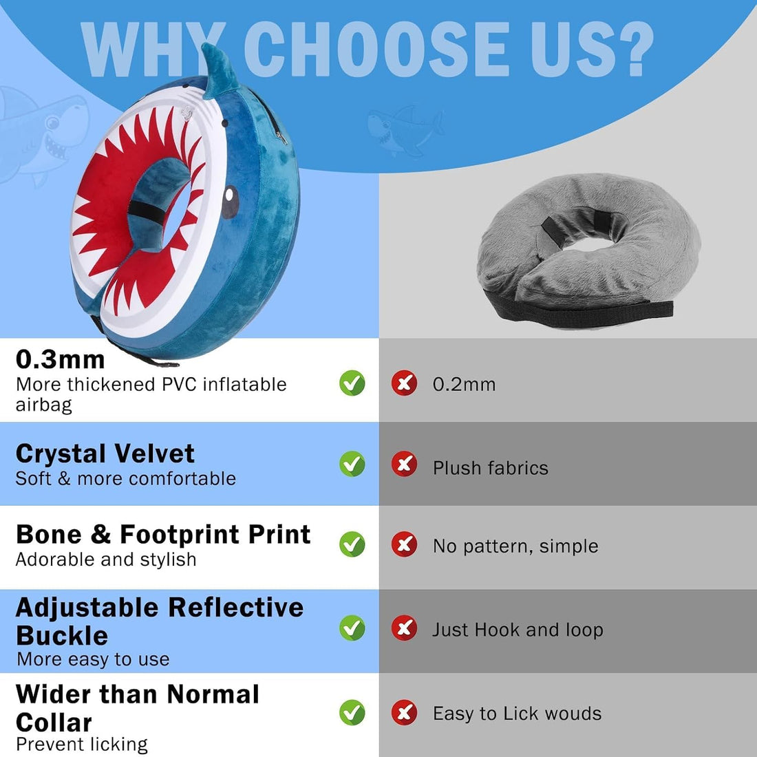 SCENEREAL Dog Cone Alternative After Surgery for Small Medium Large