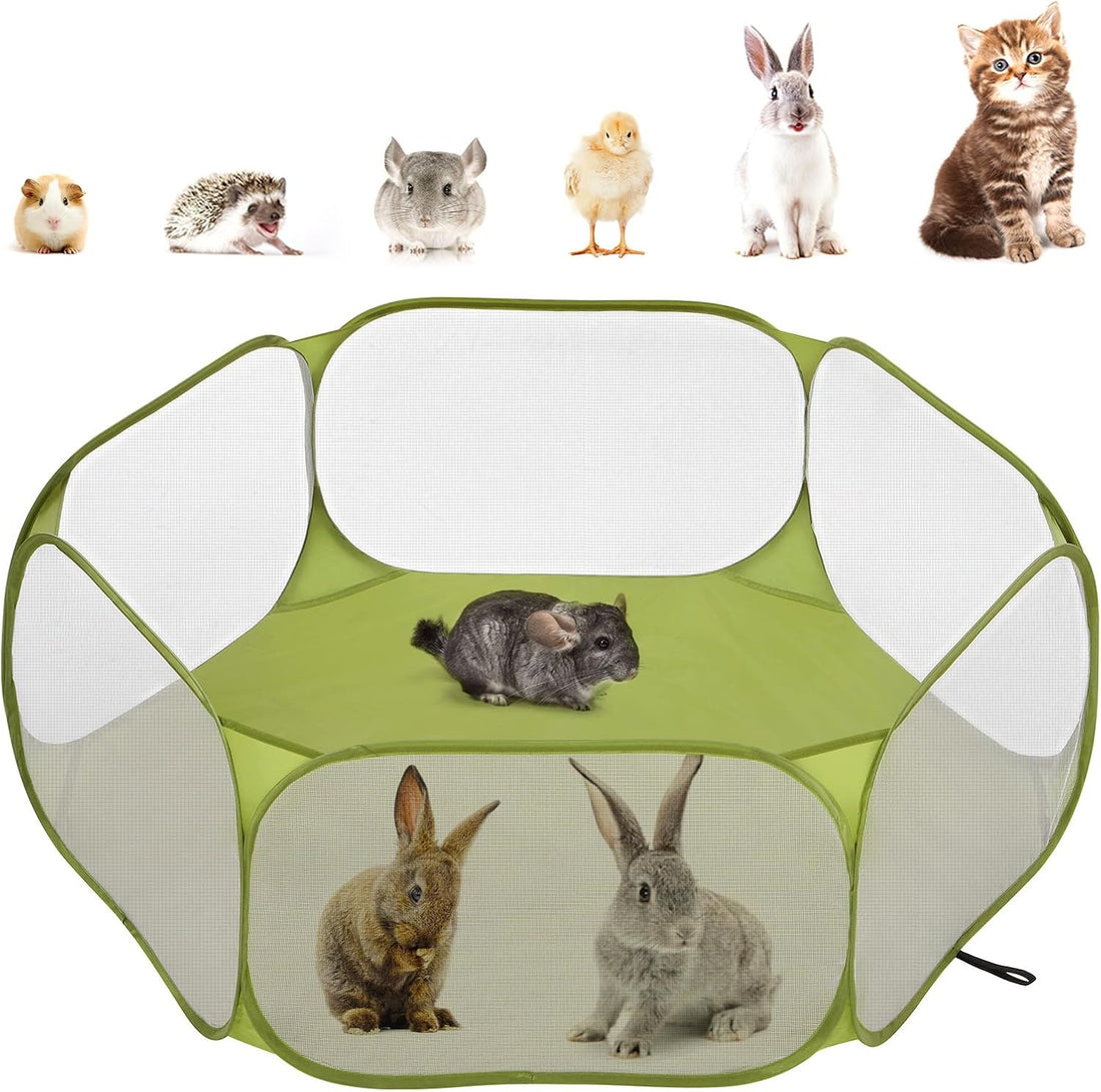 Pawaboo Small Animals Playpen with Pad
