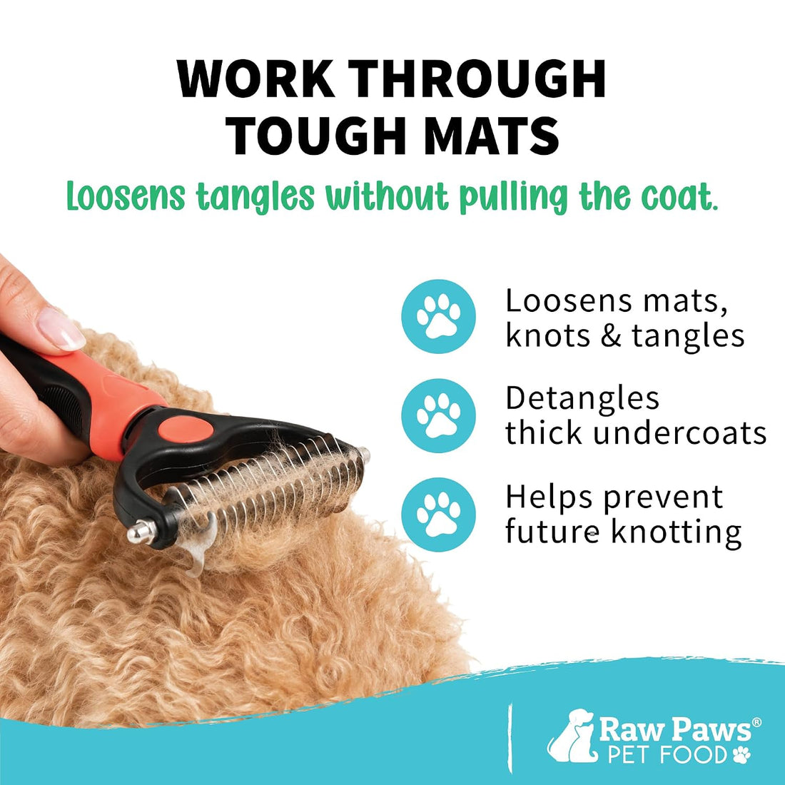 Raw Paws Undercoat Rake & Dematting Tool