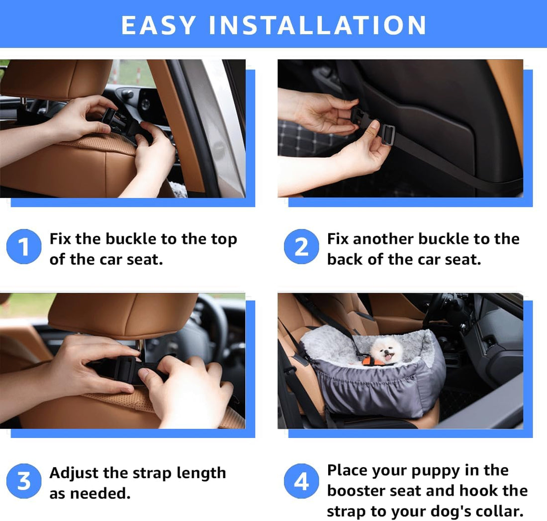 Oiilores Dog Car Seat for Small Dogs