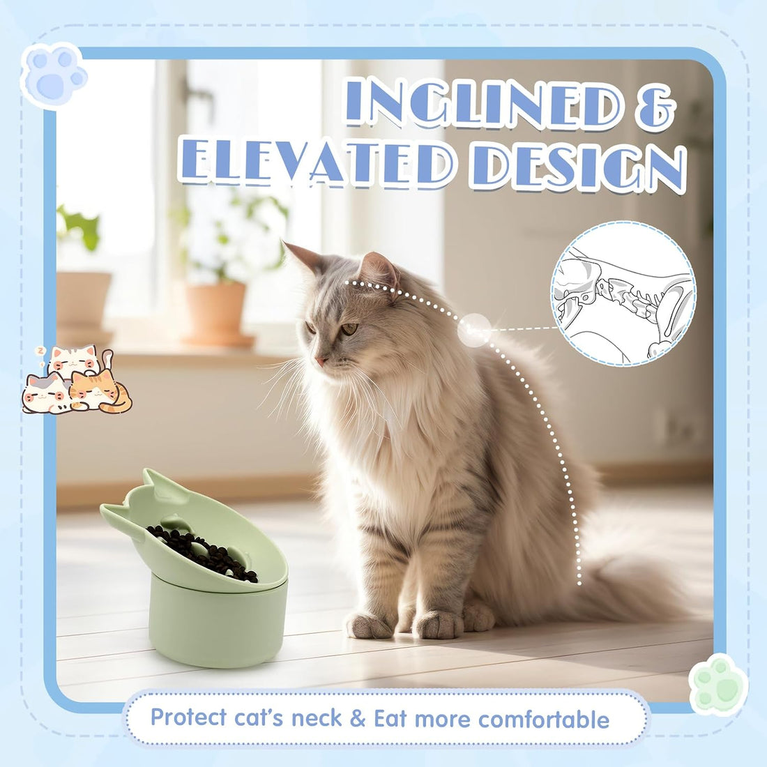 Funnymoom 2 Pack Silicone Cat Slow Feeder