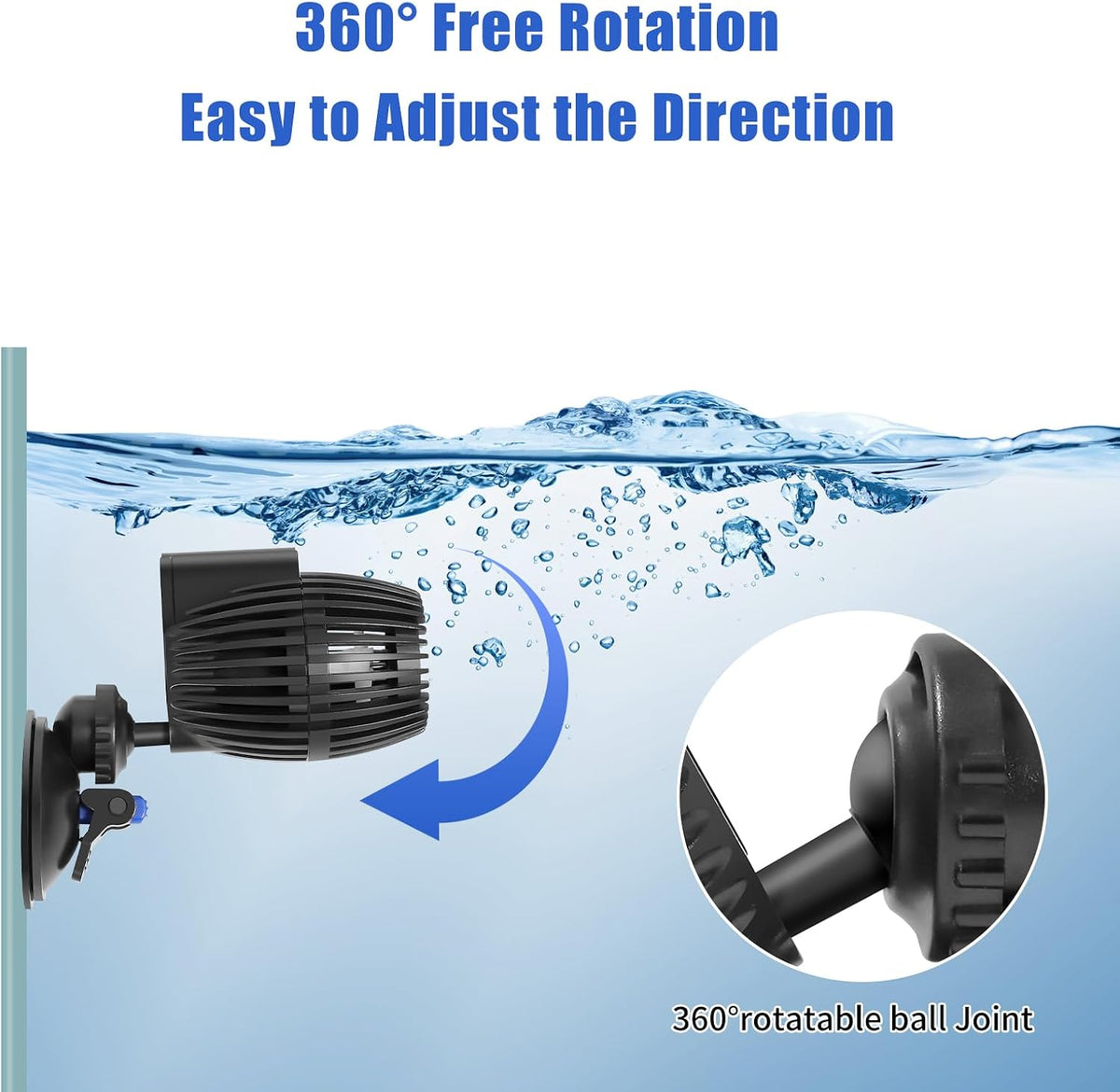 AQUANEAT 2 Pack Aquarium Circulation Pump,800 GPH Fish Tank Powerhead