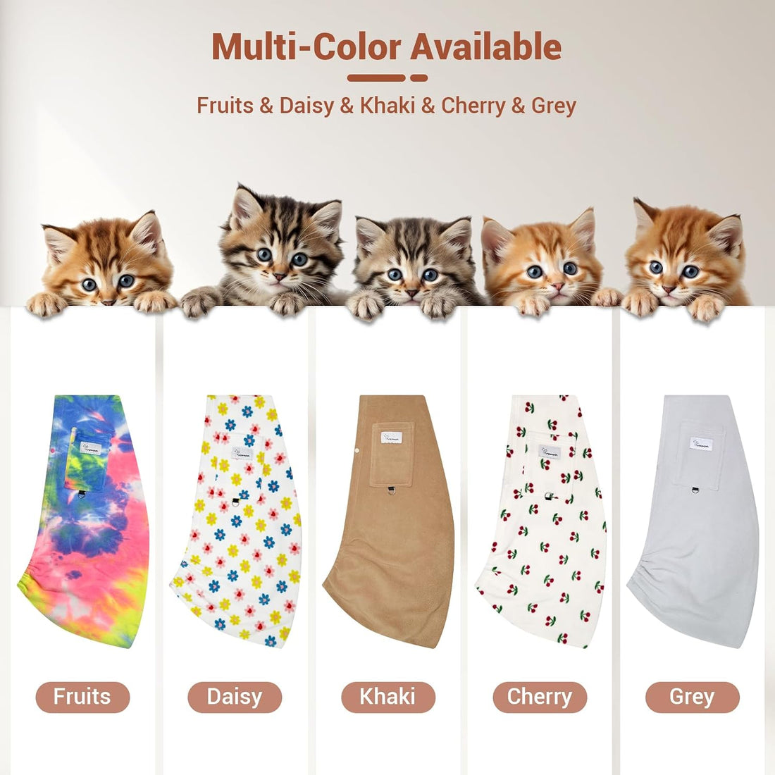 Cat Sling Carrier, Hands-Free Pet Sling for Small Dogs & Cats