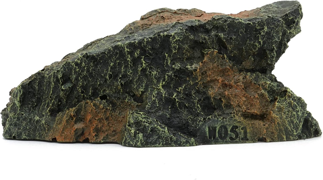 JIHAQUA Reptile Rock Hide Cave Aquarium Habitat Decor Tortoise Hideout