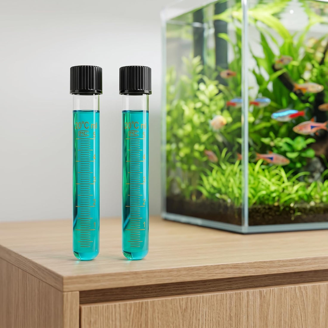 6-Pack 5ml Glass Test Tubes with Caps