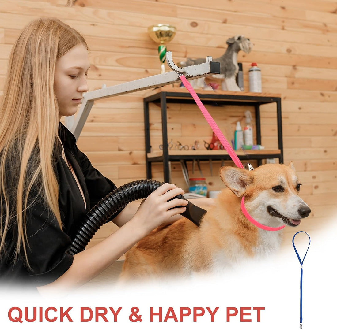 Pet Dog Grooming Loop, Dog Cat Safety Rope, Pink, 2Pcs