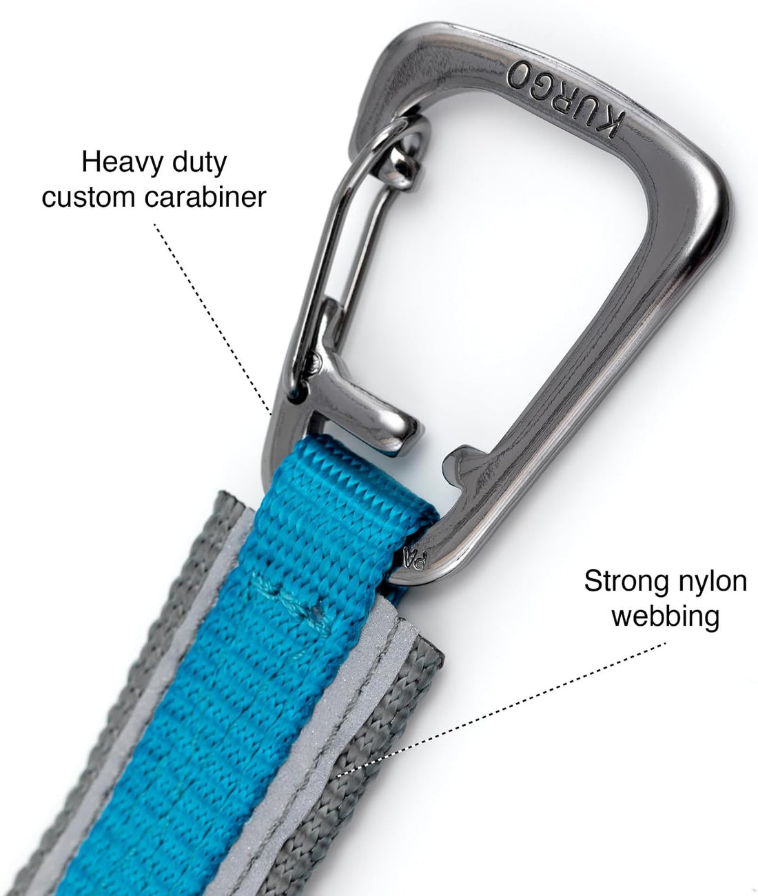 Kurgo Quantum 6 in 1 Dog Leash, Purple