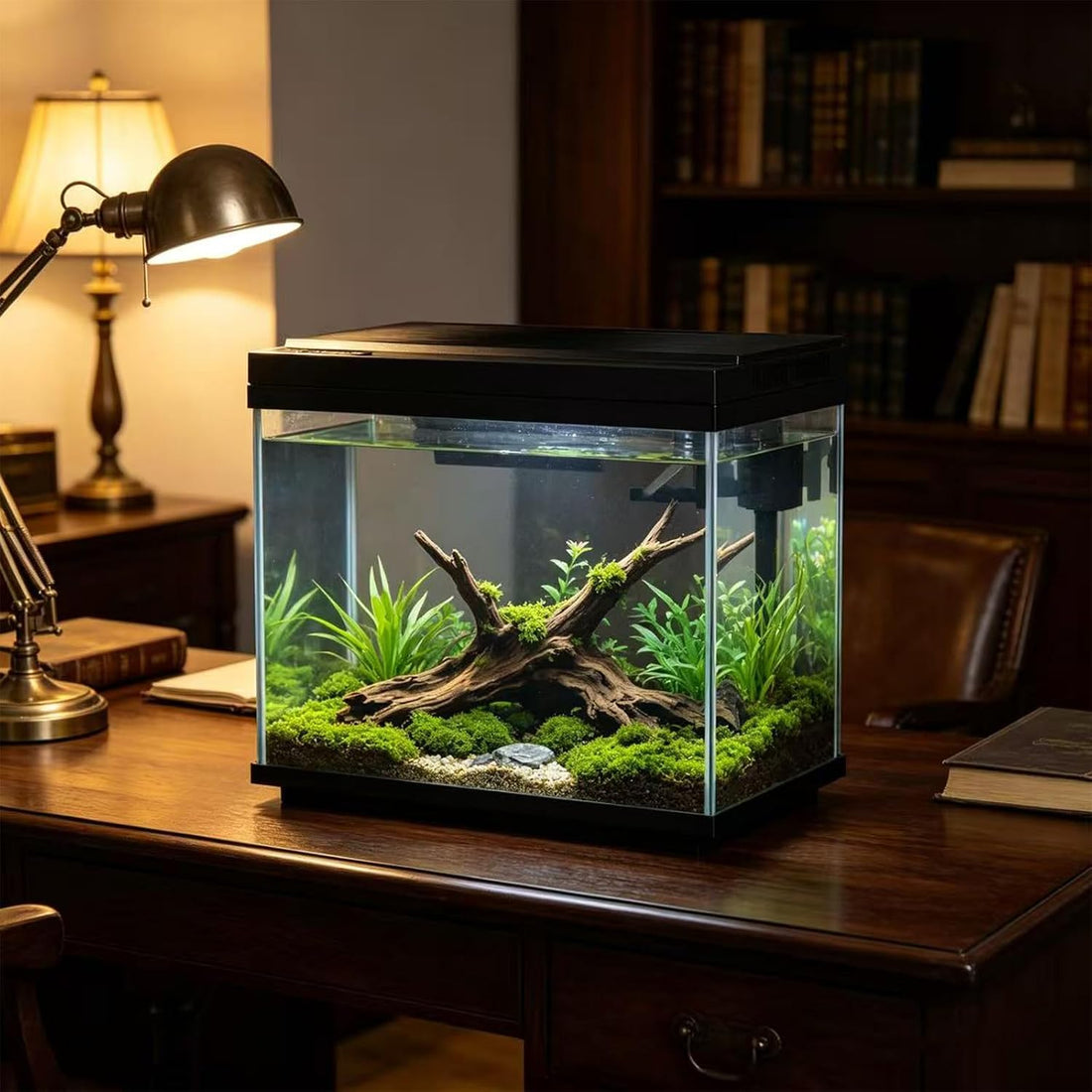3 Gallon Fish Tank with Filter and Light