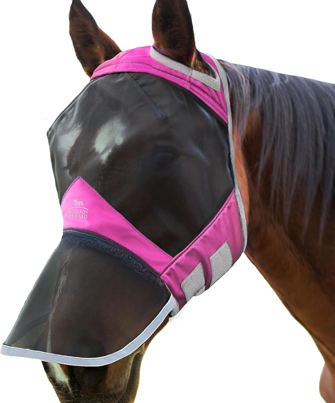 Harrison Howard CareMaster Pro Luminous Horse Fly Mask Large Eye