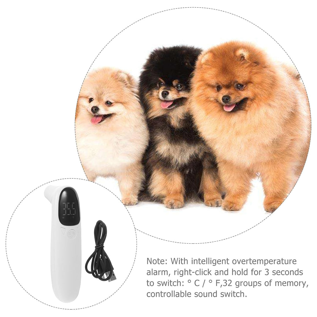 Abaodam Cat and Dog Ear Thermometer