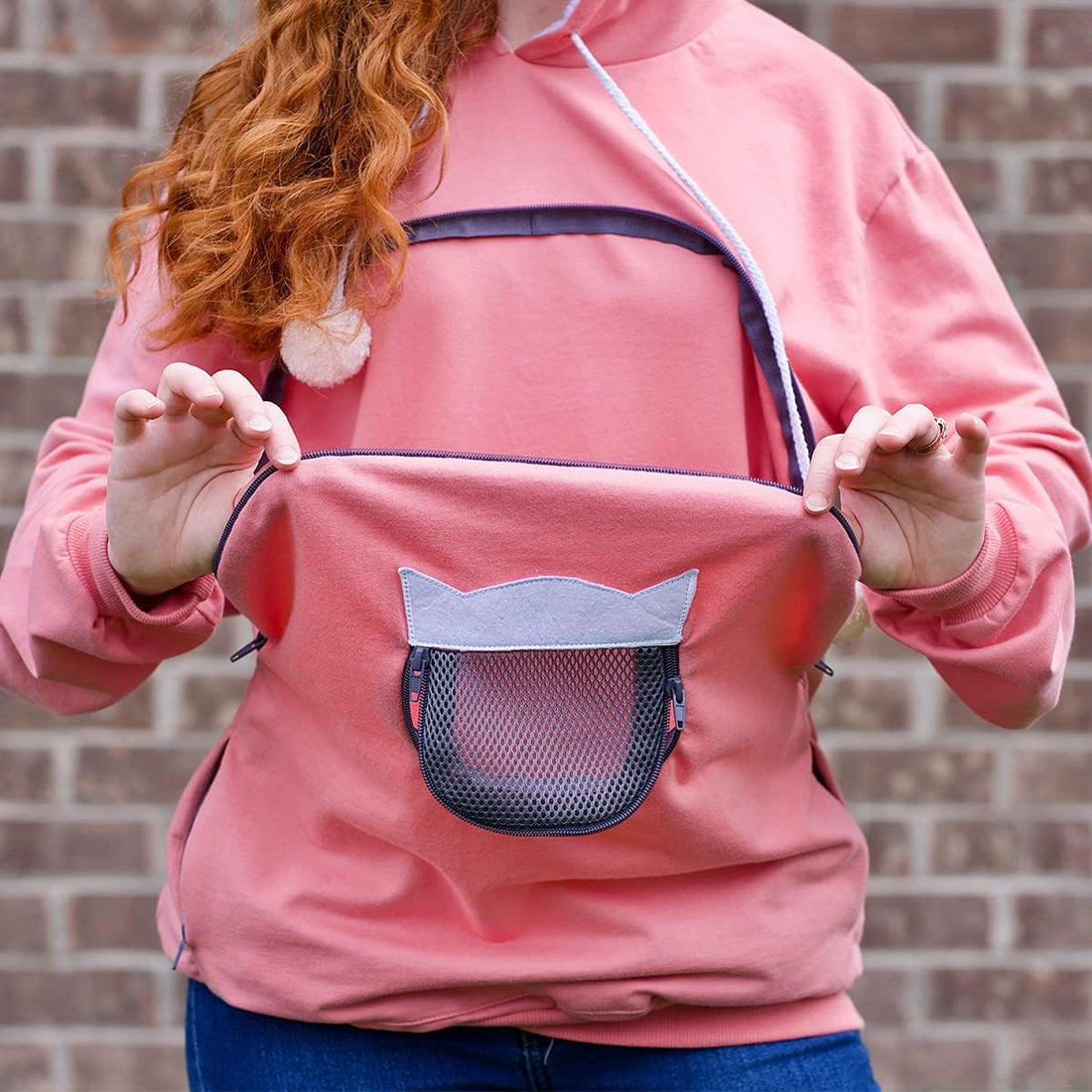 ALYC Unisex Hoodies Pet Holder Cat Dog Large Pouch Carriers Pullover