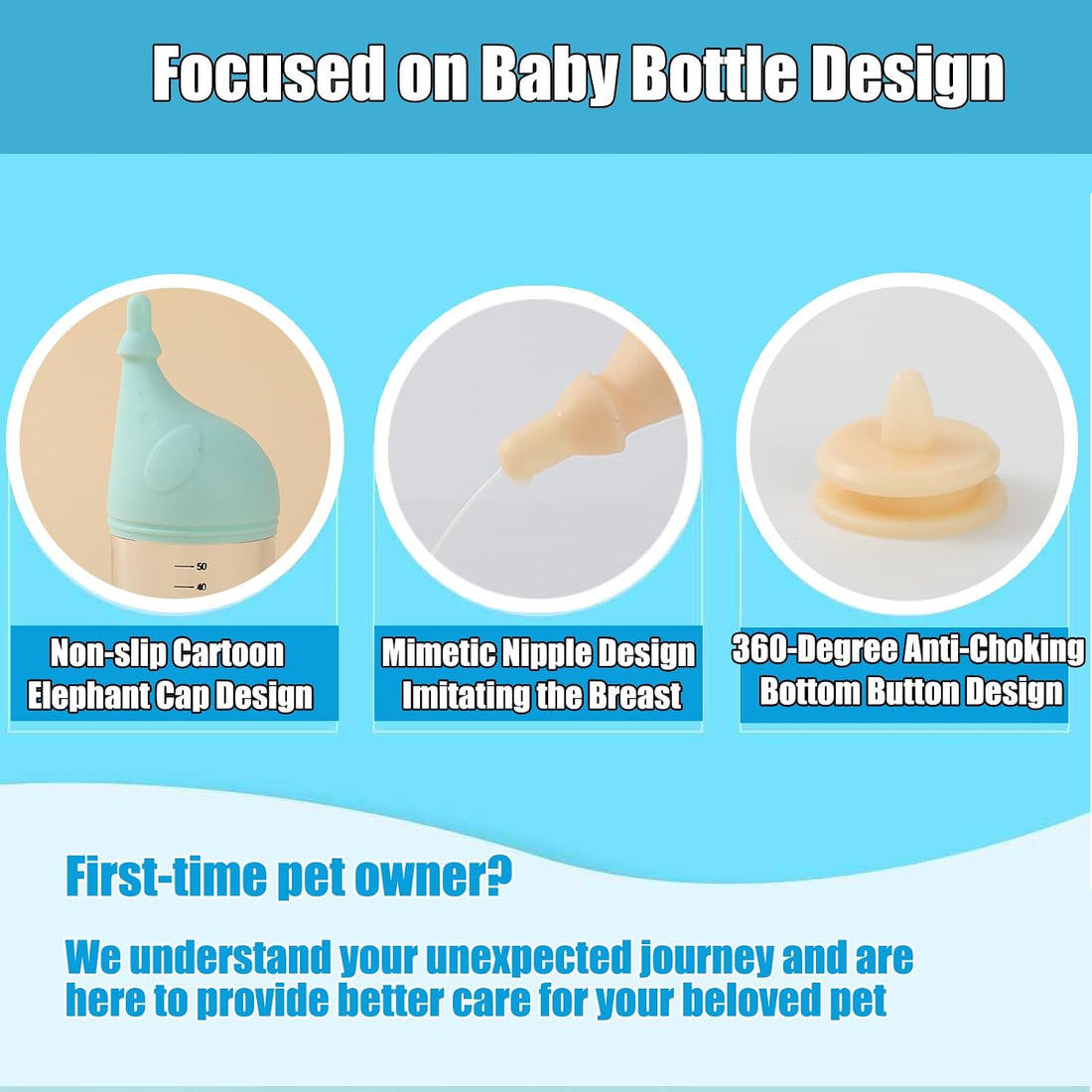 Kitten Bottle Feeding Kit for Nursing