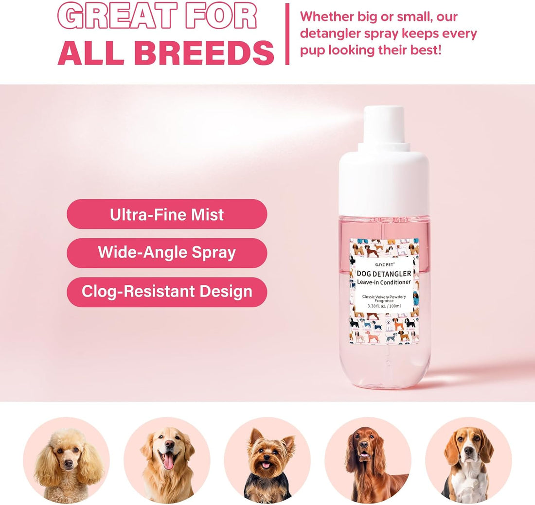 Dog Detangler & Dematting Spray - Leave-in Conditioner