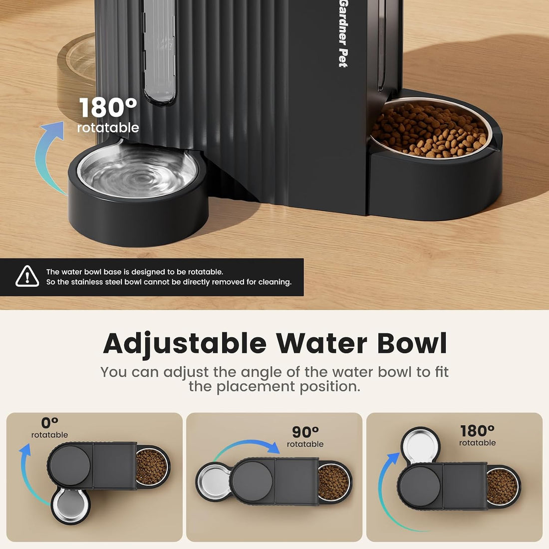 Gravity Automatic Cat Feeder, Water & Food Dispenser Set