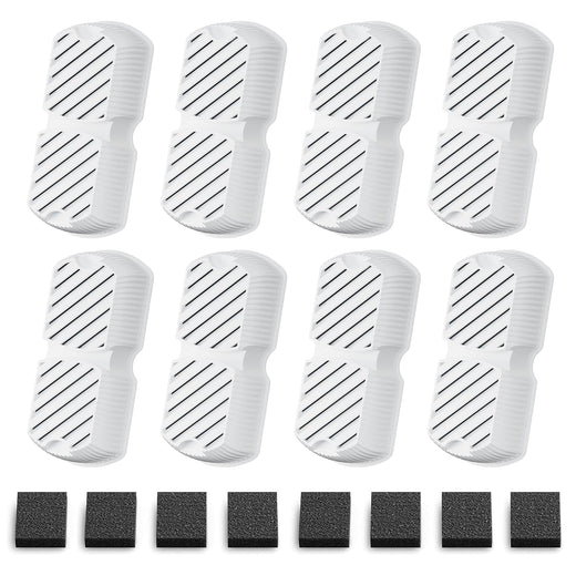 GROOKPET Dog Water Fountain Filters: 16 Dog Fountain Filters - Pet Water Fountain Filters Replacement - Including 8 Filters + 8 Sponges - Suitable for GROOKPET Dog Water Fountain for Large Dogs