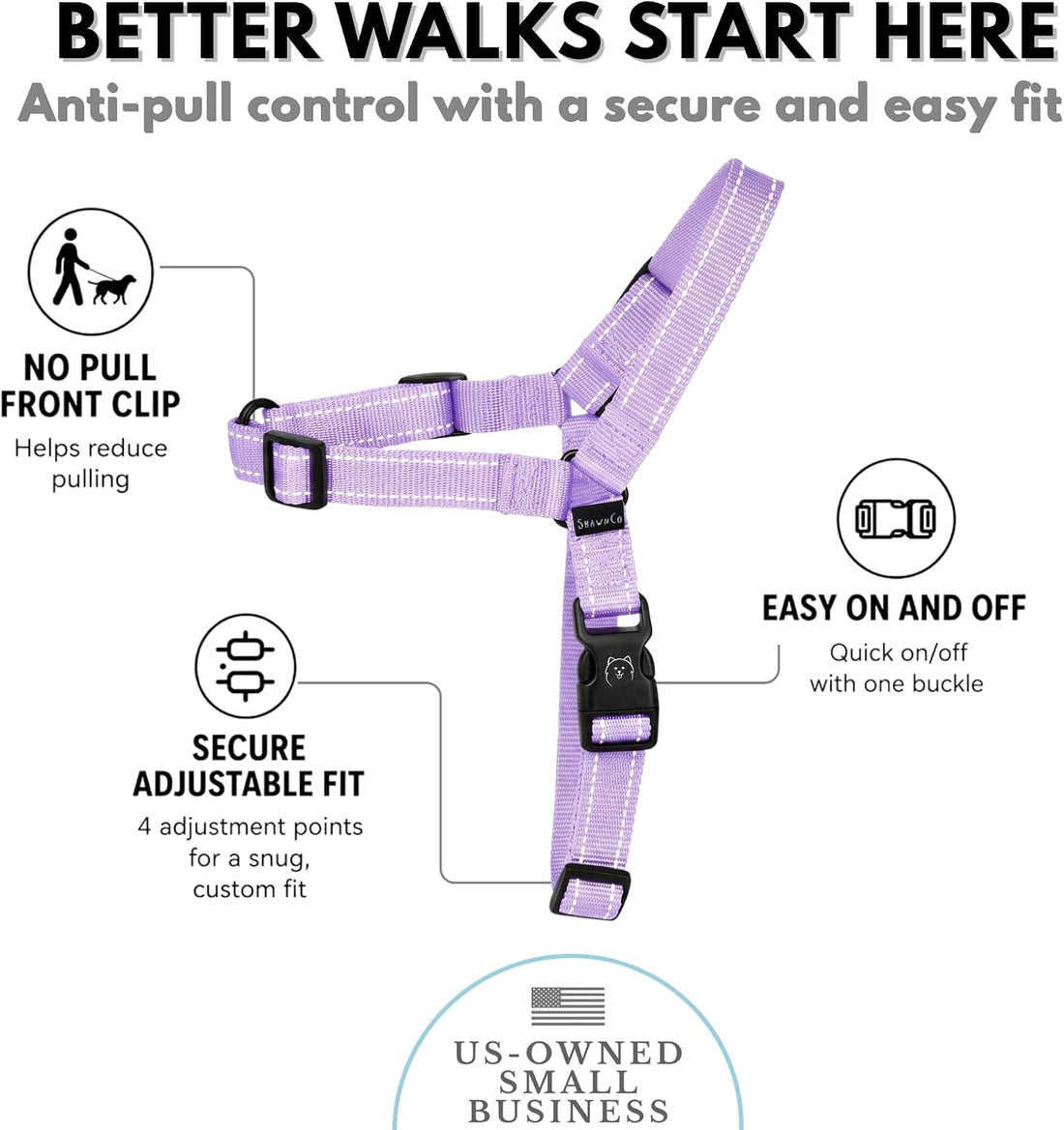 ShawnCo Dream Walk Pro No-Pull Dog Harness