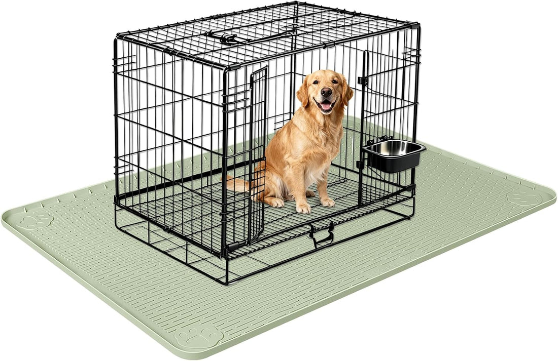 Silicone Dog Bed Mat 40"x 28" Crate Mat for Dog Cages