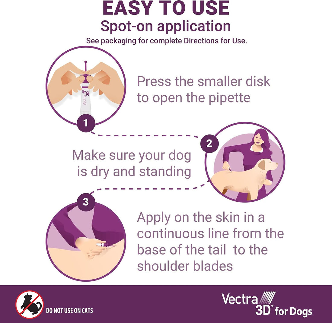 Vectra 3D Flea and Tick Prevention for Extra Small Dogs 5-10 lbs