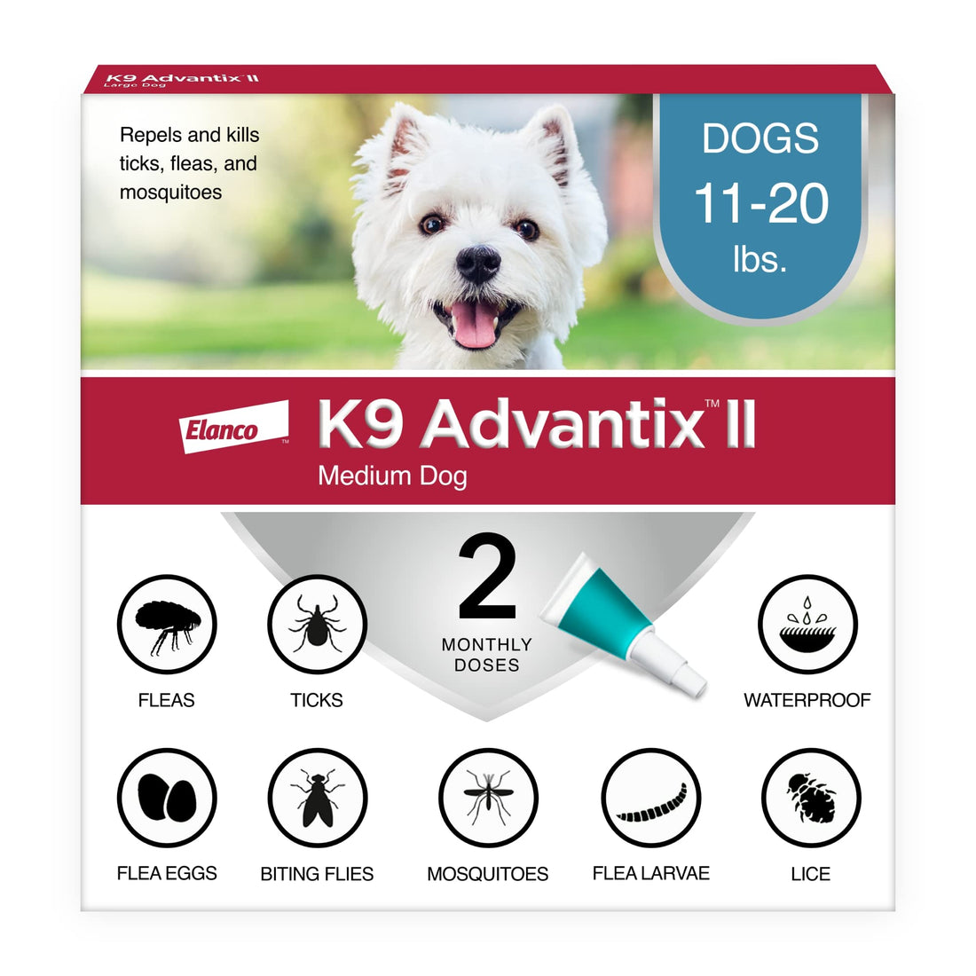 K9 Advantix II Medium Dog Vet-Recommended Flea